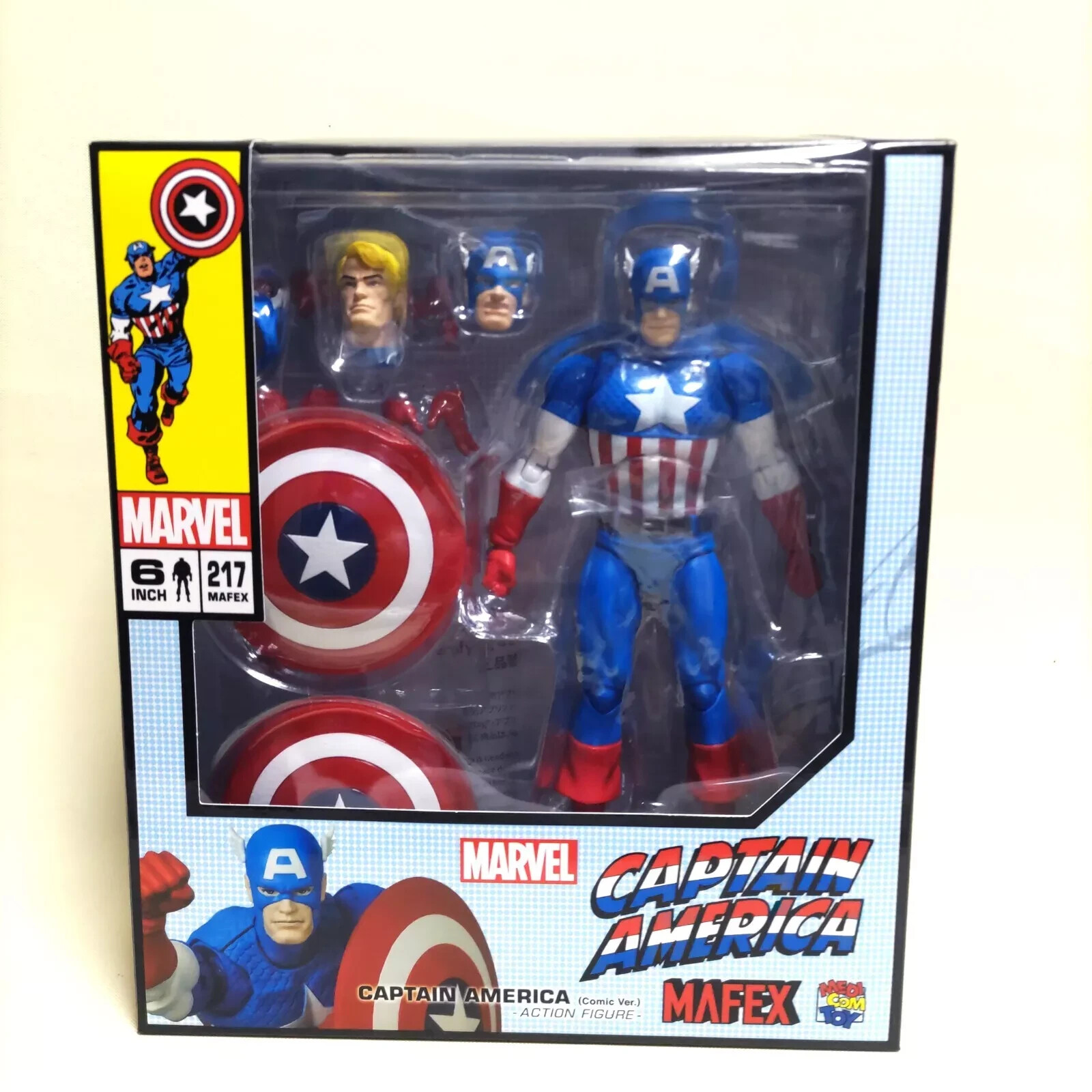 MAFEX CAPTAIN AMERICA COMIC Ver. Figure Medicom Toy action MAFEX CAPTAIN AMERICA COMIC Ver. Figure Medicom Toy action