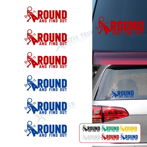 DieCut Vinyl FAFO Decal Fk Around and Find Out Sticker Car Window Tablet Wall 3x