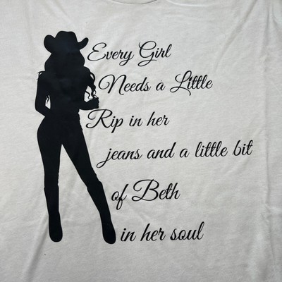Little Bit of Rip and Beth Gray Tee XL