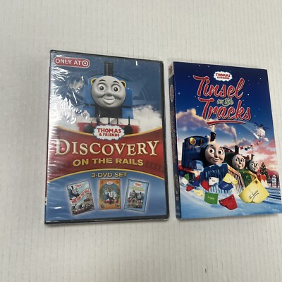 Thomas  Friends: Discovery On The Rails -3 Dvd Set Plus Tinsel On The Tracks NEW
