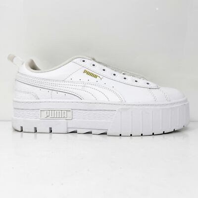 

Кроссовки Puma Girls Mayze 384527-01 Белые повседневные Размер 6.5C, Белый, Mayze