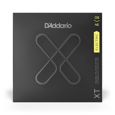 3-PACK of D'Addario XTE0946 XT Series Electric Guitar Strings, Nickel, 09-46