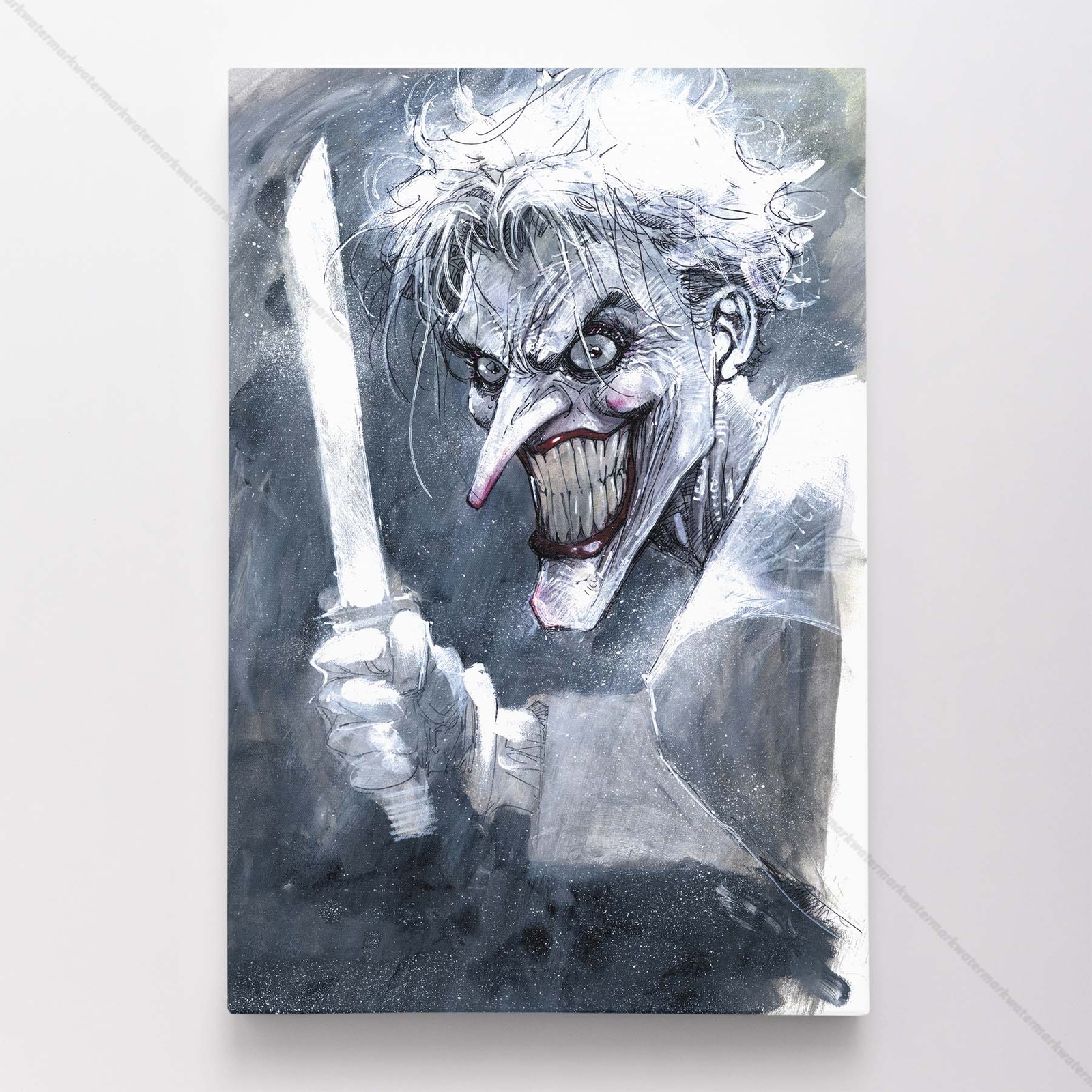 Joker Poster Canvas Jim Lee DC Comic Book Cover Art Print #46538