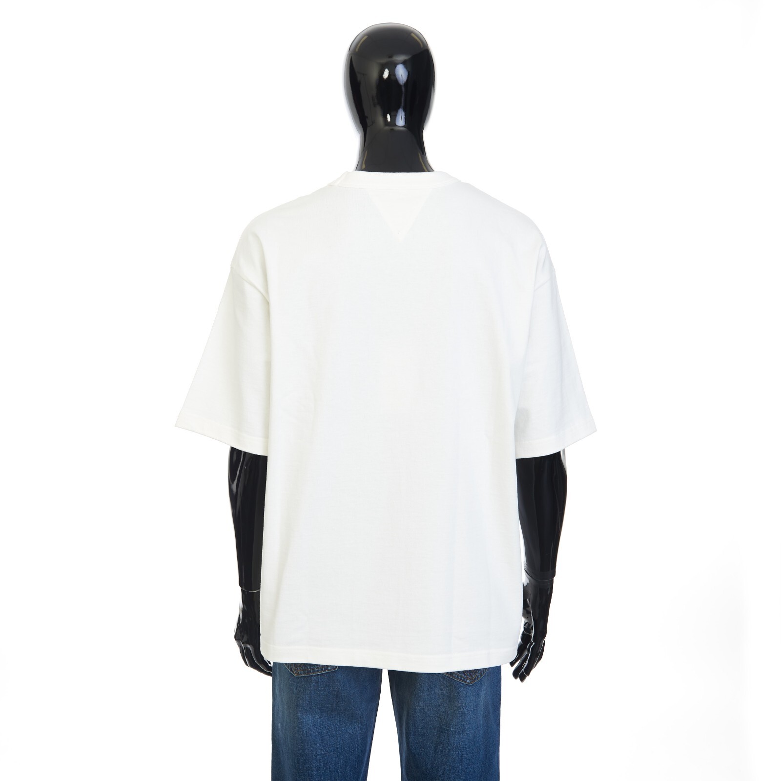 Pre-owned Bottega Veneta 550$ Chalk White T-shirt - Japanese Jersey, Pocket, Loose Fit