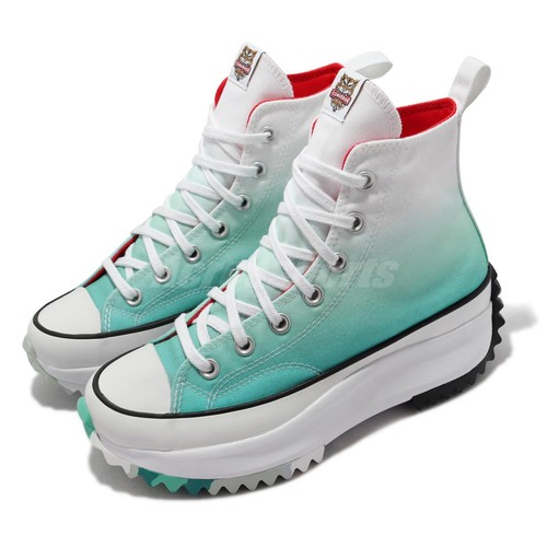

Converse Run Star Hike CNY Tiger White Green Мужчины Унисекс Повседневная платформа 173124C, Зеленый, Run Star Hike