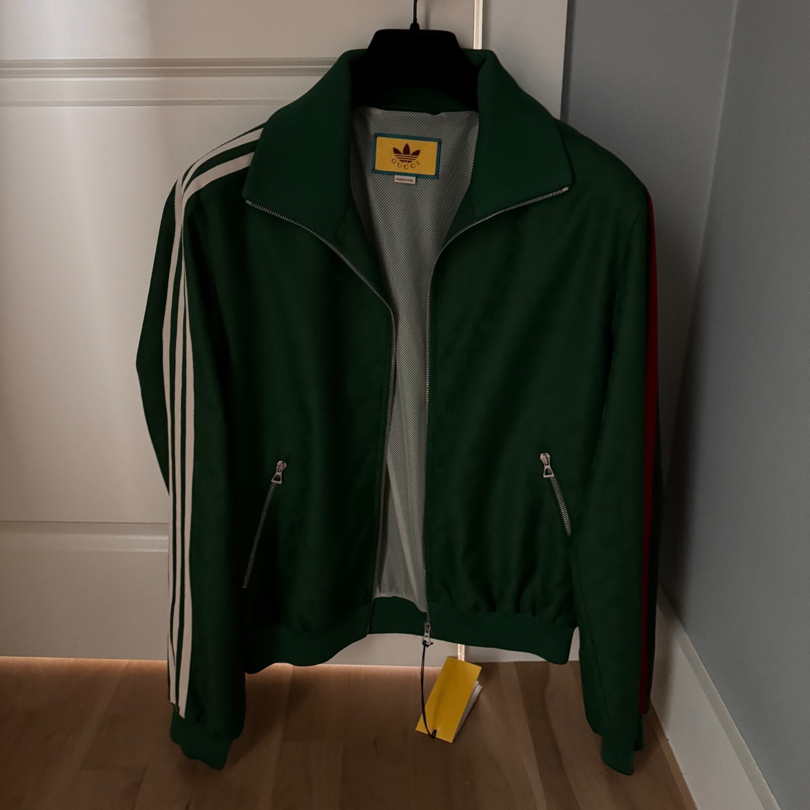 Brand New With Tags Gucci x adidas GG Trefoil Green Jacquard