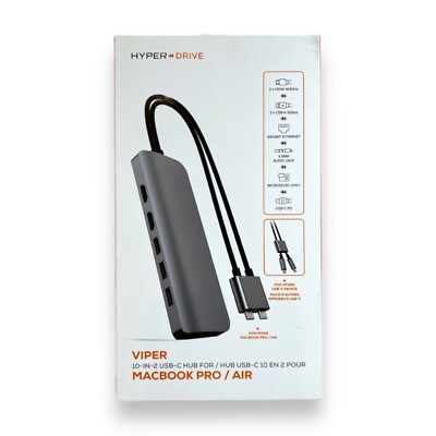 Hyper - HyperDrive Viper 10-in-2 USB-C Hub - Space Gray