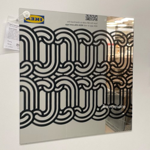 Ikea SÖTRÖNN Decorative mirror, patterned/black, 15¾×15¾ Ikea SÖTRÖNN Decorative mirror, patterned/black, 15¾×15¾
