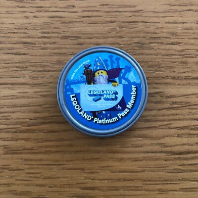 LEGOLAND PLATINUM PASS MEMBER POP BADGE RARE NEW