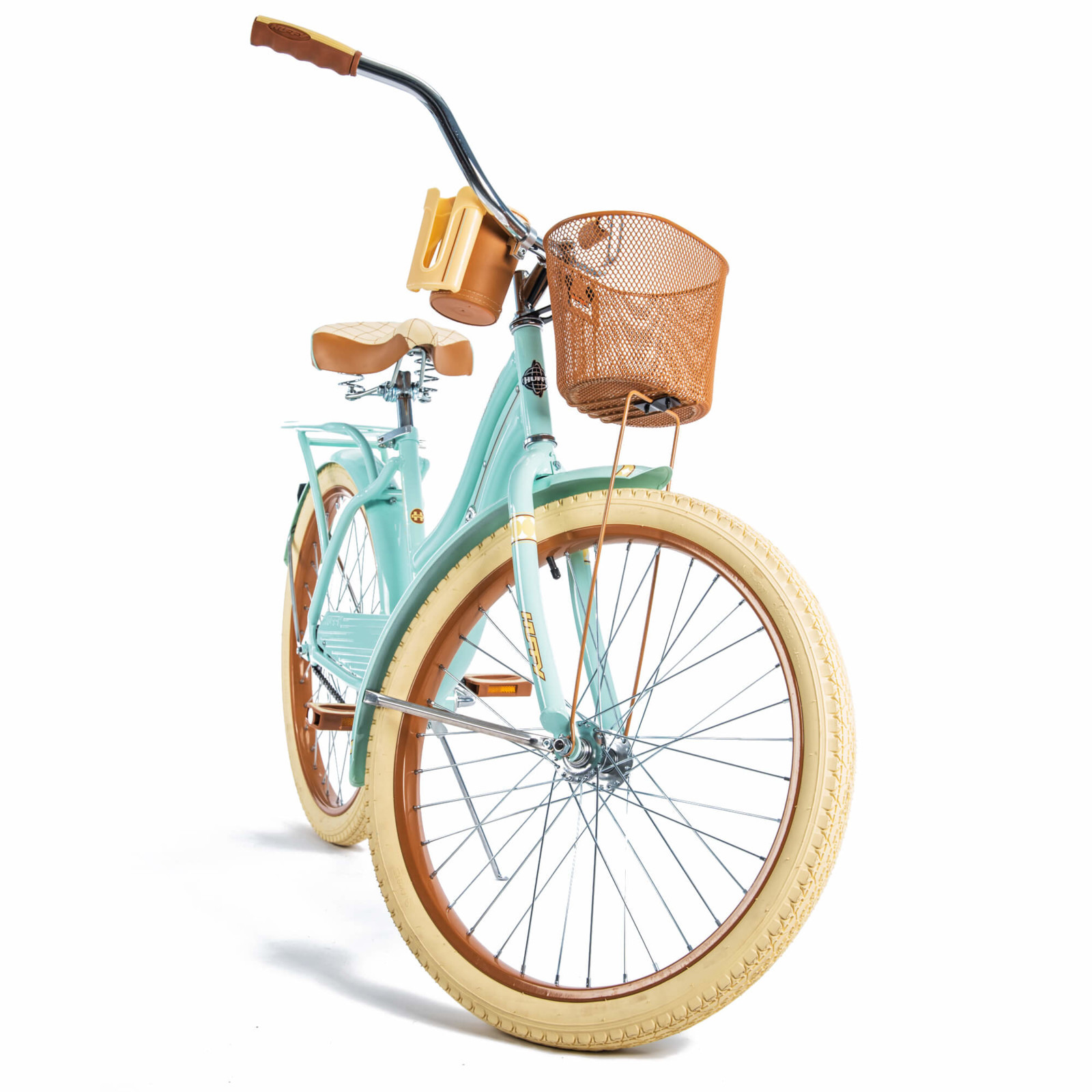 "Huffy 24"" Nel Lusso Girls' Cruiser Bike with Perfect Fit Frame, Mint Green"