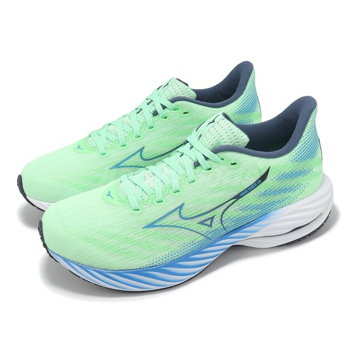 Mizuno Wave Rider 28 Green Blue Men Road Running Jogging