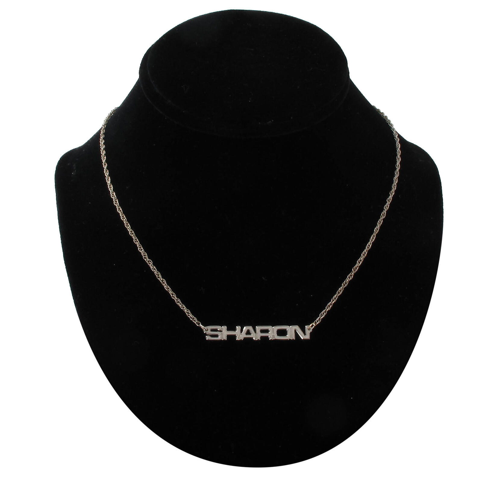 Vintage Silver Tone Name 