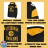 Outerstuff NFL Kids Youth 8-20 Official Licensed Team Color Primary Logo The Champ Lightweight Long Sleeve Football Hoodie - Pittsburgh Steelers - Medium 10/12