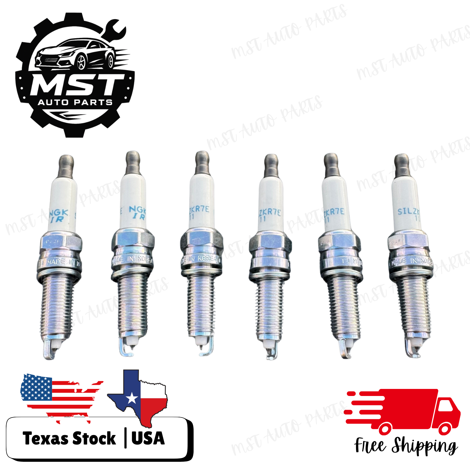 Iridium Spark Plugs Fit For Hyundai | Kia | Genesis - 6Pcs   18849-11070