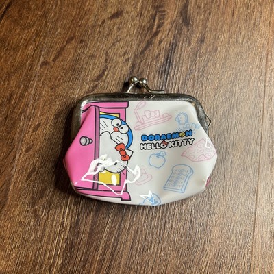 Hello Kitty x Doraemon Tiny Plastic Coin Purse Collectible