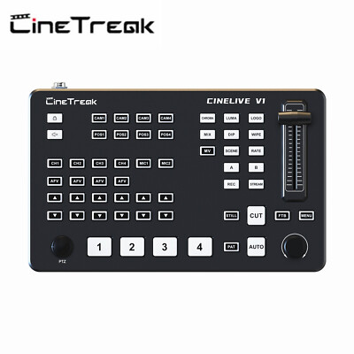 CineTreak CINELIVE V1 HD LCD Camera Video Switcher HDMI PGM 1080P PTZ Control 