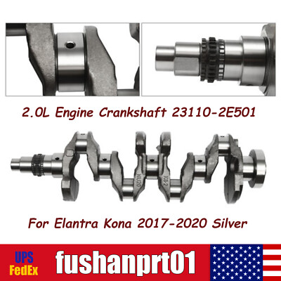 2.0L Engine Crankshaft 23110-2E501 For Elantra Kona 2017 2018 2019 2020 Silver
