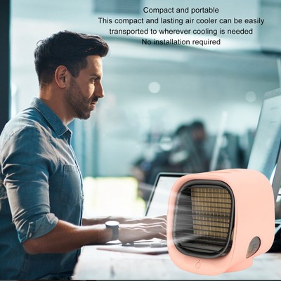 (Ce Rohs Fcc) New Mini Chiller Humidification Usb Fan Portable Desktop