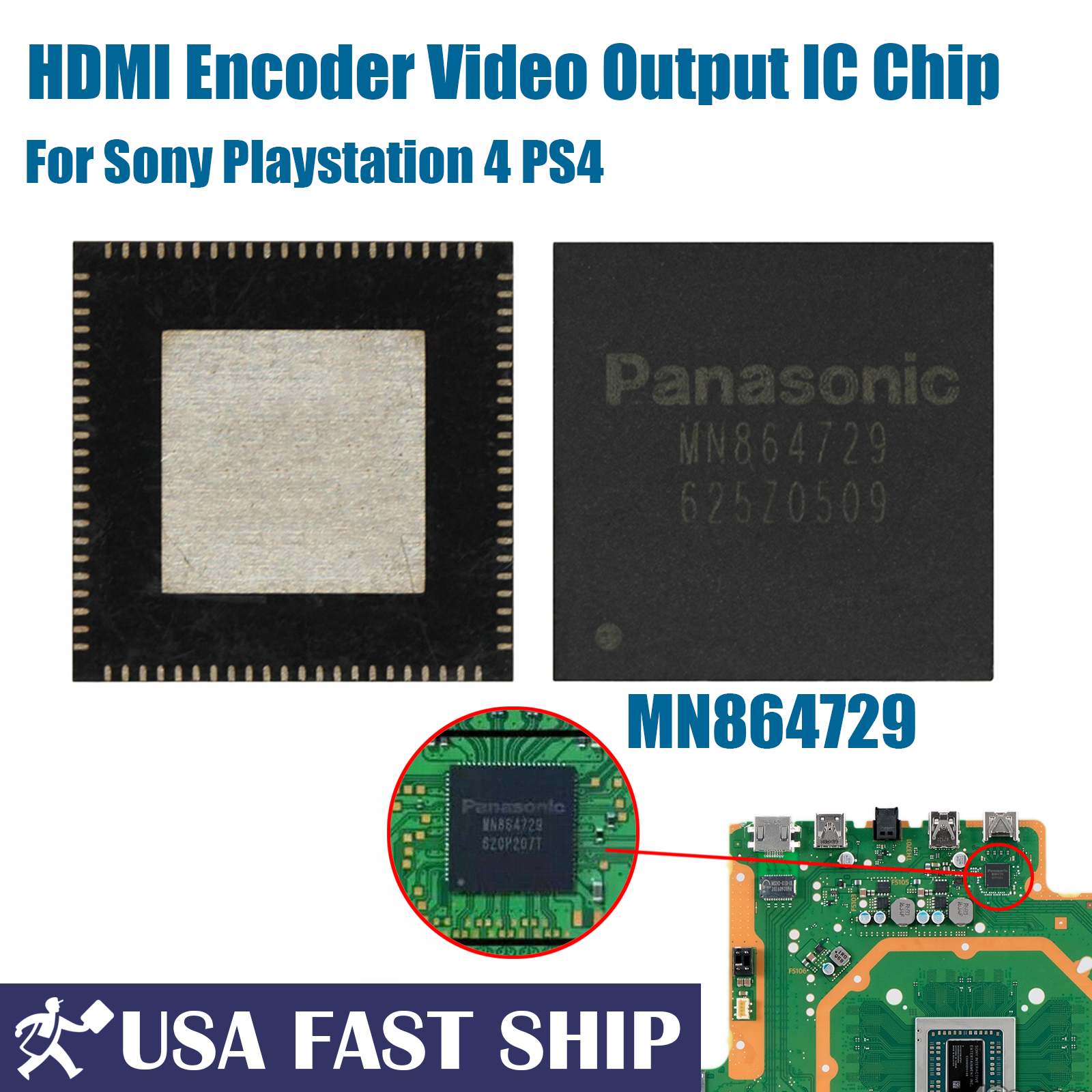 Original HDMI Encoder Video Output IC MN864729 Chip For Sony Original HDMI Encoder Video Output IC MN864729 Chip For Sony
