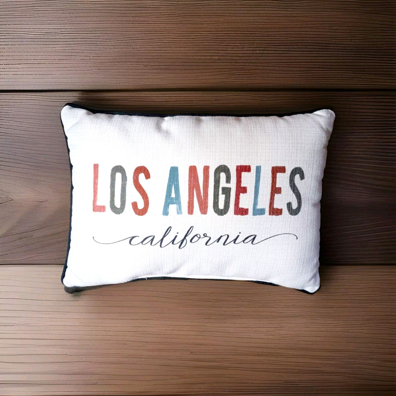 Los Angeles California Decorative Throw Pillow NWOT Home Decor Rectangle