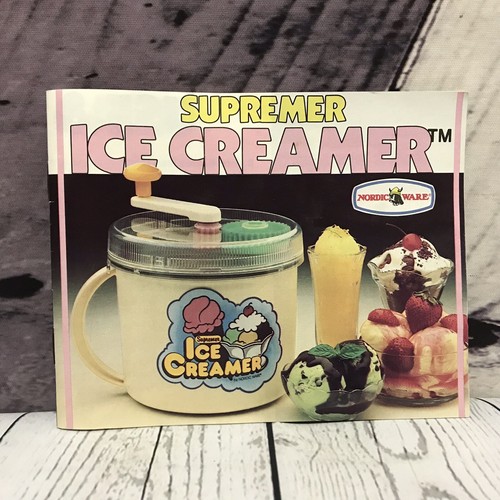 Nordic Ware Supremer Ice Creamer Hand Crank Ice Cream Maker Vintage (Z6