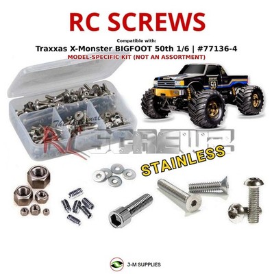 RCScrewZ Stainless Screw Kit tra151 for Traxxas X-Monster BIGFOOT 77136-4 | SET