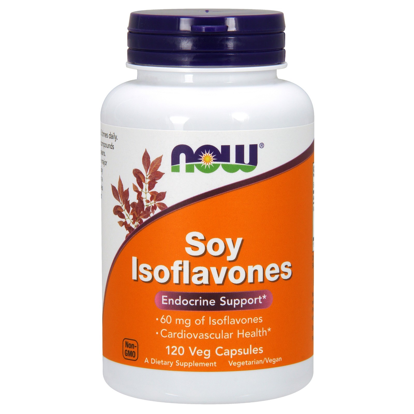 NOW Foods Соевые изофлавоны, 60 мг, 120 растительных капсул