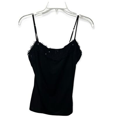cami BLACK DESIGN  葉月 ① Ribbed High Neck Cami - Black | James Perse Los Angeles