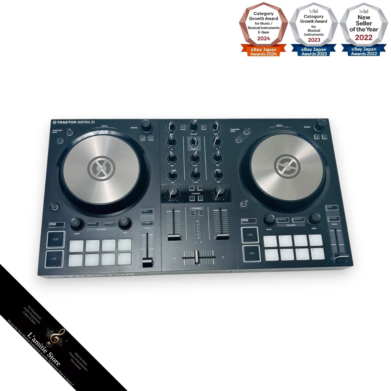 美品です！TRAKTOR KONTROL S2 MK3 DJコントローラー Native Instruments TRAKTOR Kontrol S2 MK3 DJ Controller