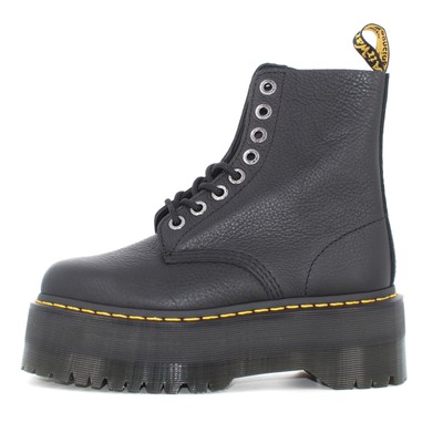 Pre-owned Dr. Martens A23us Women's Amphibian With Platform 26925001 1460 Pascal Max Pisa In Black