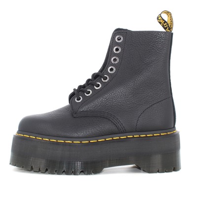 Pre-owned Dr. Martens' Dr. Martens A23us Women's Amphibian With Platform 26925001 1460 Pascal Max Pisa In Black