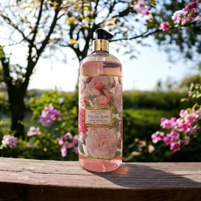  HOPIFICIO TOSCANY  ROSES LUXURY  SHOWER GEL  33.8oz/1000ml MADE IN ITALY