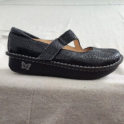 Alegria Dayna Black Dottie Womens Size 41 US 10.5-11 Mary Jane Shoes Leather