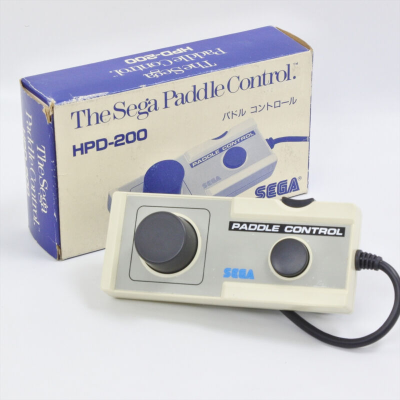 SEGA Paddle Control HPD-200 Controller Pad Boxed For Mark III 3 1610