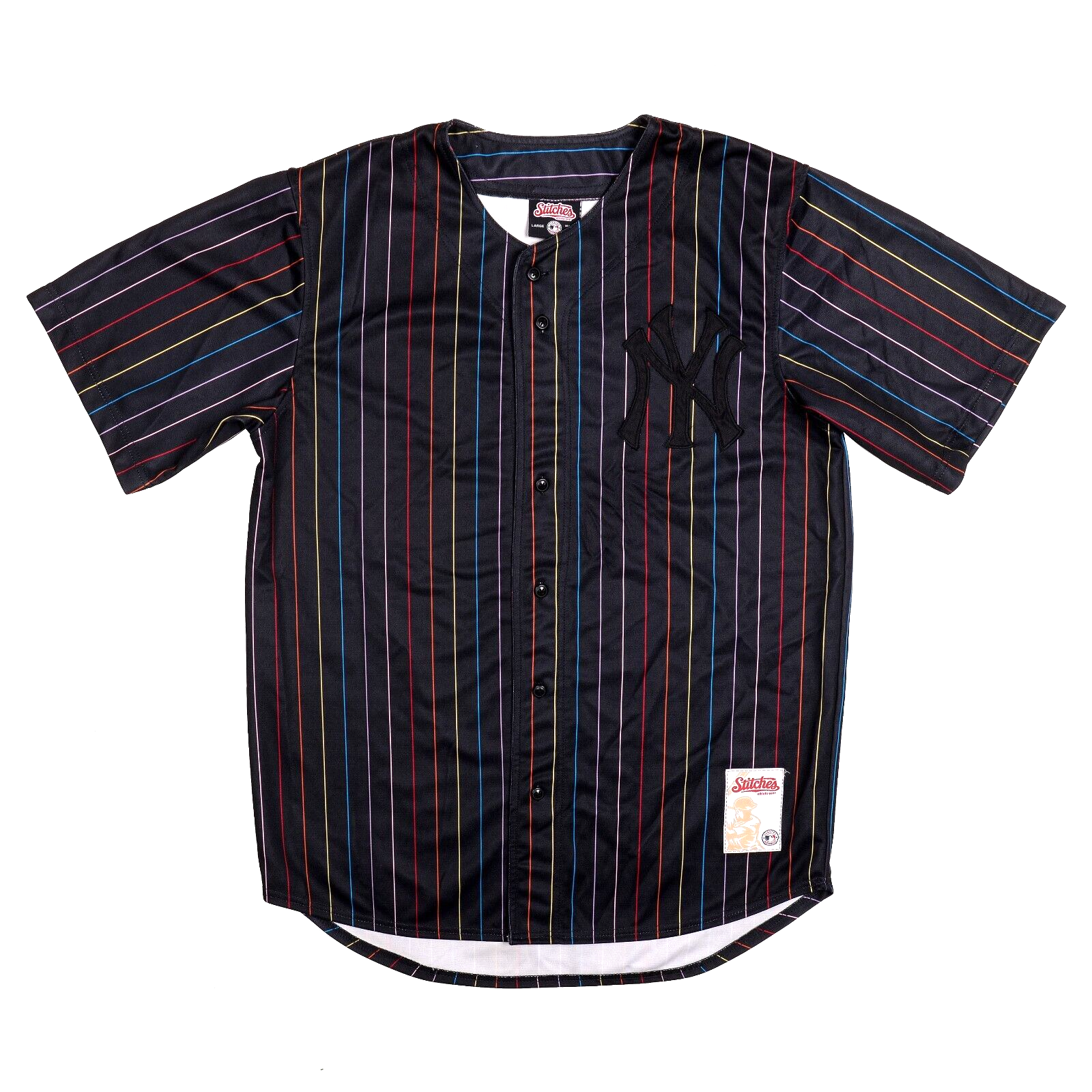 NY Yankees ジャージ Mサイズ Stitches New York Yankees 2015 Blue Gray Polyester MLB