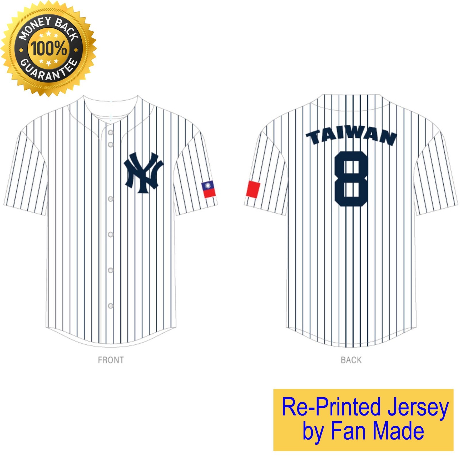 Special* Yankees Taiwanese Heritage Night Baseball J.sey