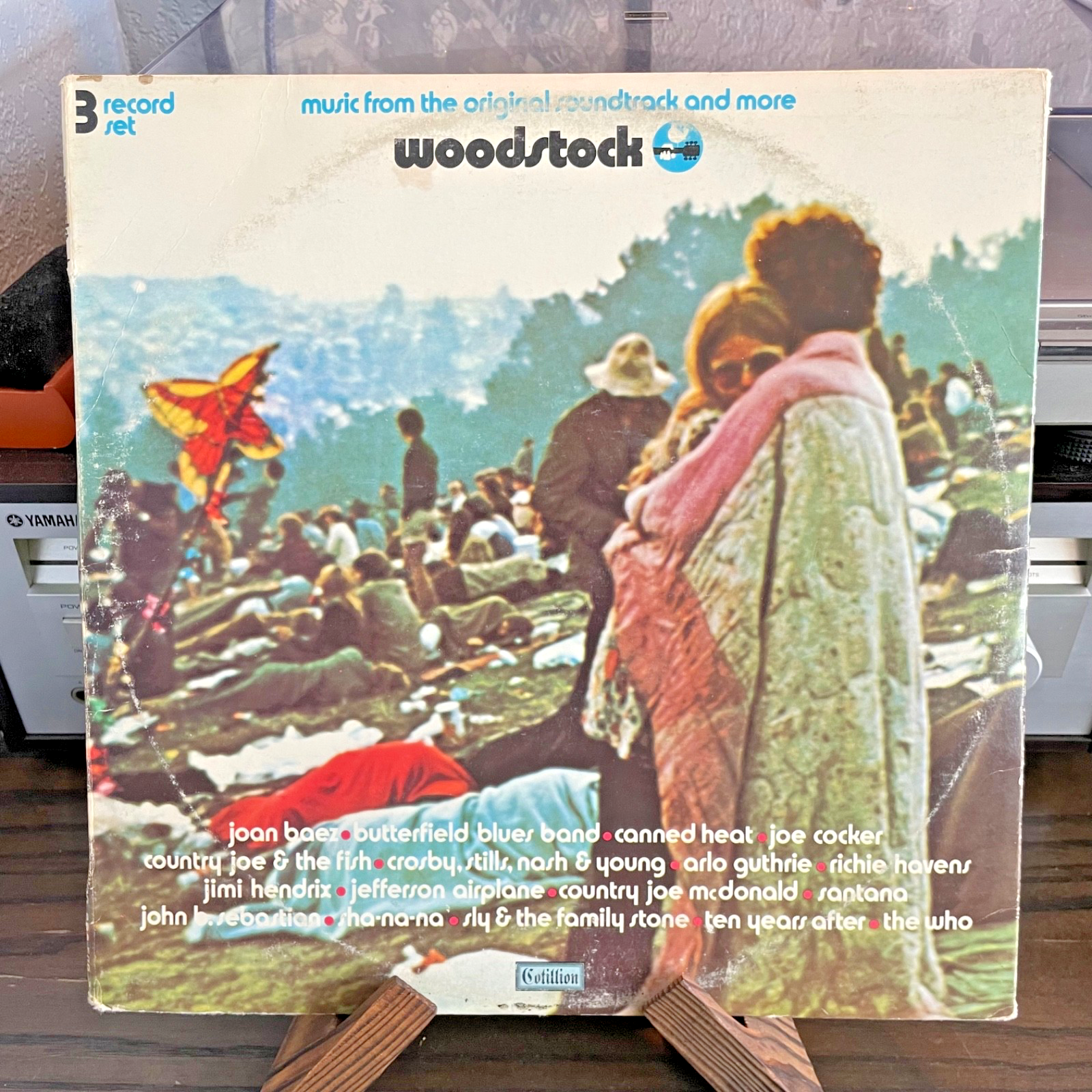 米3LP Various Woodstock Three R1591284 COTILLION /00780 Woodstock soundtrack 3x LP Cotillion SD 3-500 club pressing