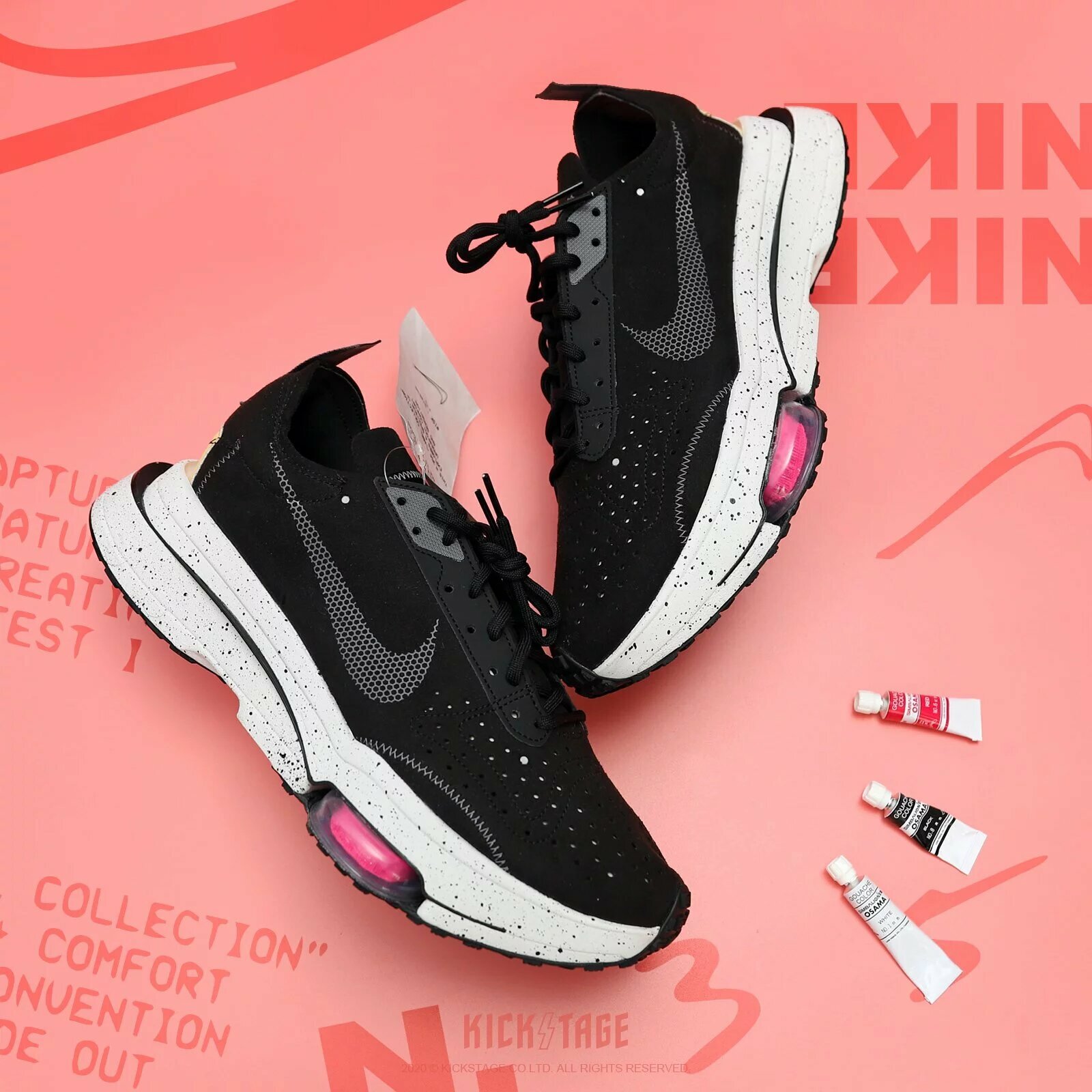 nike air zoom type black hyper pink