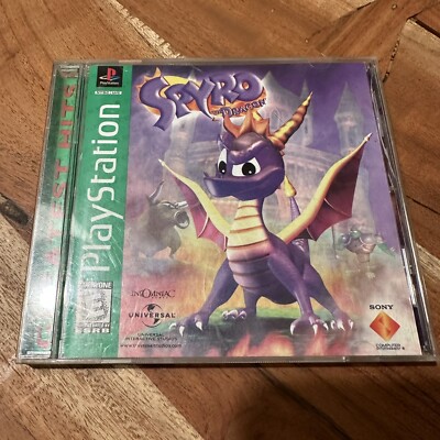Spyro the Dragon PS1 PlayStation 1 Greatest Hits Complete CIB