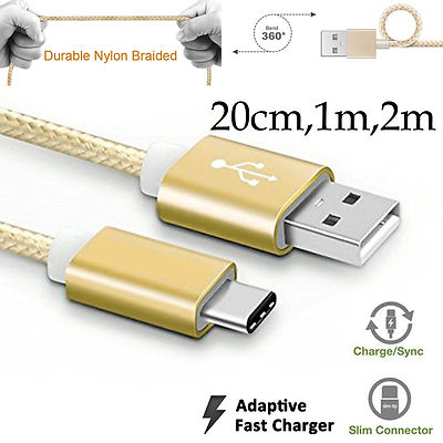 Type-C Braided Fast Data Charger USB Cable for Oppo Reno 4 8 Z 10x Zoom Pro Lite