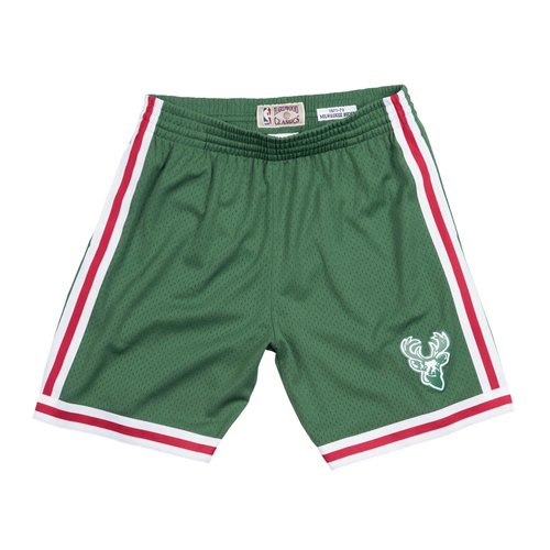 Шорты Mitchell & Ness Темно-зеленые NBA Milwaukee Bucks 1971-72 Road Swingman Shorts - XL
