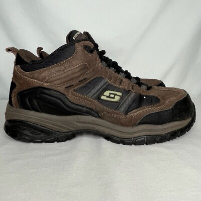 skechers for work mens 77009 workshire relaxed fit work steel toe boot 154850404789