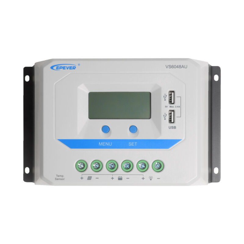 Vs-au Positive Solar Charge Controller Pwm Controller With Built In Lcd Display
