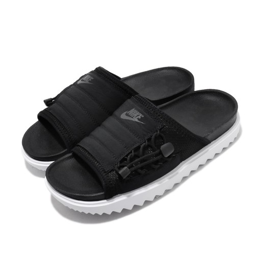 

Nike Wmns Asuna Slide Черно-белые женские модные спортивные сандалии Тапочки CI8799-003, Черный, Wmns Asuna Slide