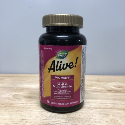 Nature's Way Alive! Women's Daily Ultra Multivitamin, High Potency 150 Count