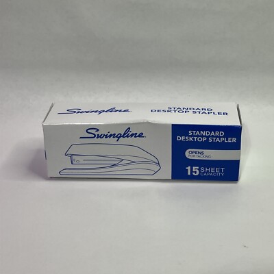 Swingline Standard Desktop Stapler, 15 Sheet Capacity, Black (54501)