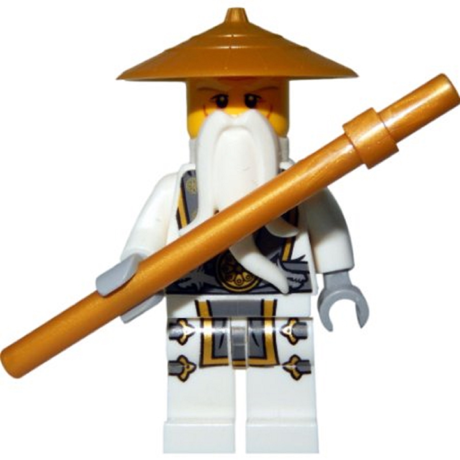 LEGO® Ninjago™ Master Wu White Minifigure Staff From Set 70734 | eBay