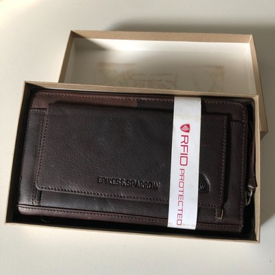 Spikes & Sparrow Aspen Women's ID Wallet Wristlet In Dark brown