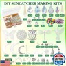 DIY Suncatcher Kit 460pcs Sun Catchers Making Supplies Art and Crafts for Adults Hanging Prism Sun Catcher with Crystals Ball Indoor Window Home Wedding Garden Festival Decor Gifts