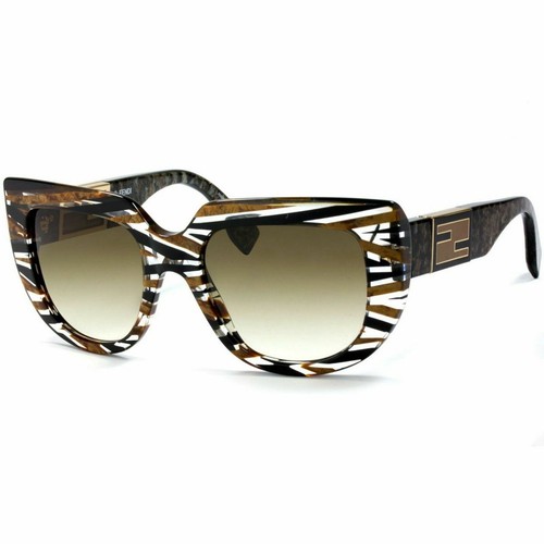 Pre-owned Fendi Genuine  Ff0031/s-7yqcc Women's Limited Edition Xl Baguette Sunglasses In Brown